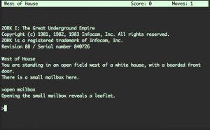 Interactive Fiction (Zork)