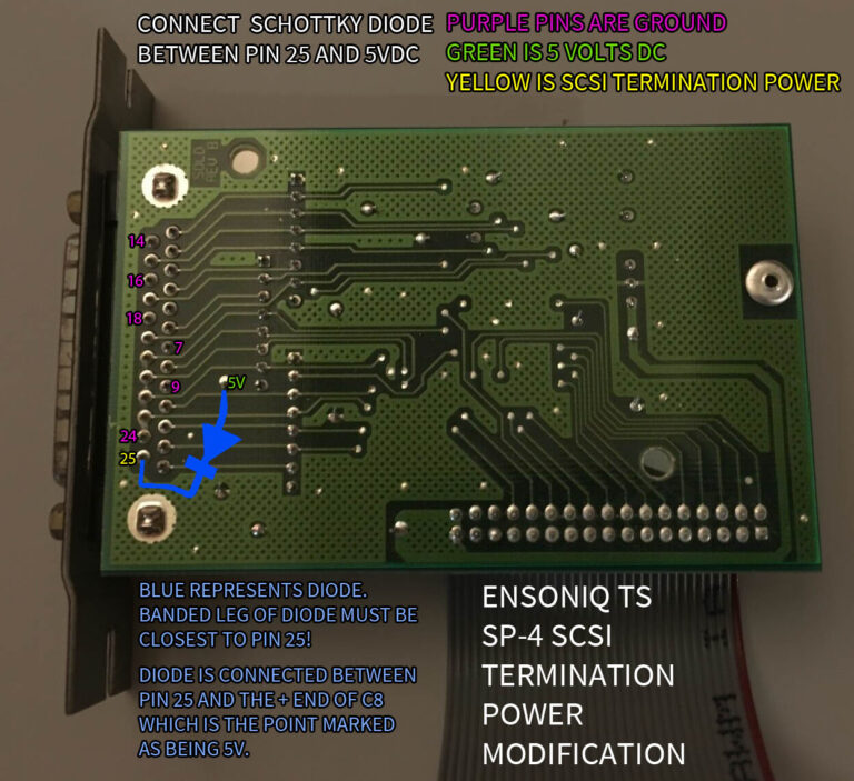 Ensoniq TS (SP4) SCSI Term Power Mod RMassive